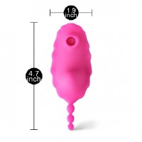 APP Compatible Wearable Vibrator, 9 Function, with Sucking Function, PINK